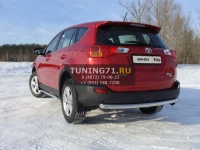 Защита задняя (центральная) 60,3 мм Toyota RAV4 2013